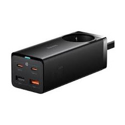 Alimentatore da rete baseus gan3 pro 2xusb + 2xusb-c + ac 65w