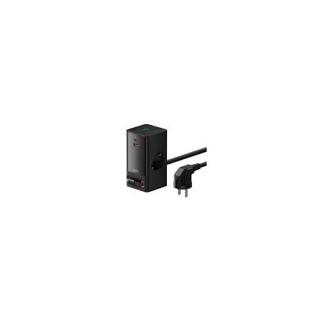 Alimentatore da rete baseus powercombo 65w nero [pslr000301]