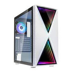 Case kolink midi-tower void x argb in vetro temperato bianco