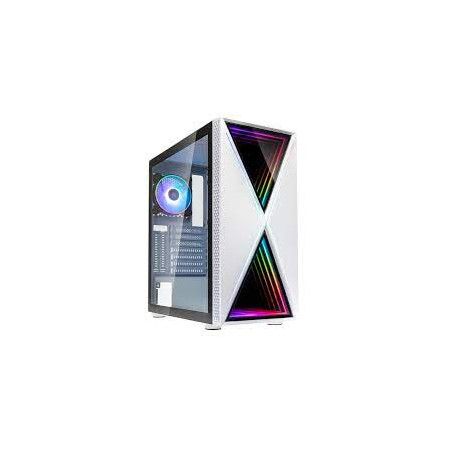 Case kolink midi-tower void x argb in vetro temperato bianco