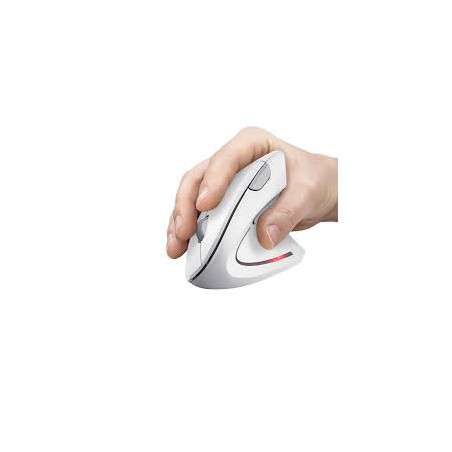Mouse trust verto wireless ergo bianco [25132]