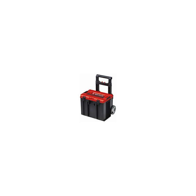 Cassetta portautensili einhell e-case l con trolley nero/rosso