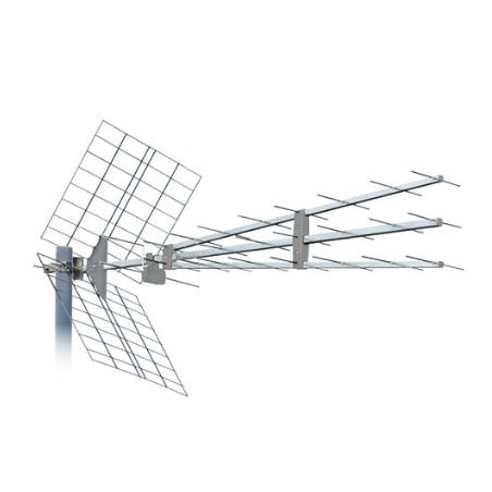Antenna corel sd60uhf 5g digitale terrestre argento