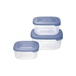 Set contenitori alimenti tontarelli family food 3pz azzurro [904063771g]
