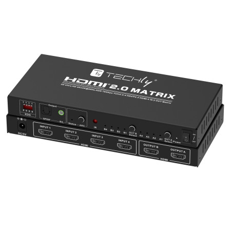 Switch matrix techly hdmi 2.0 4x2 3d ultra hd 4k