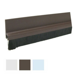 Paraspifferi geko per porte in pvc autoadesivo con spazzolino 1m