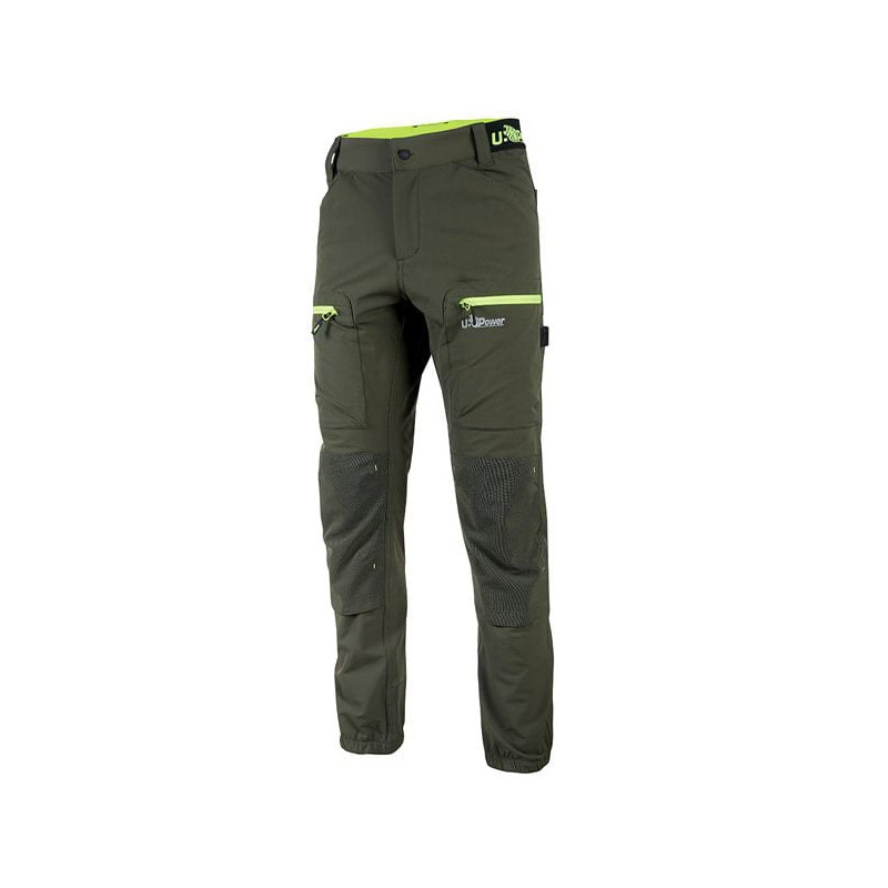Pantalone da lavoro upower horizon taglia l verde scuro[fu267dg-l]
