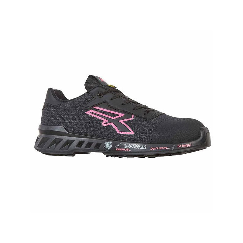 Scarpe antinfortunistiche upower michelle s1p 35 grigio/fuschia [rv20086-35]