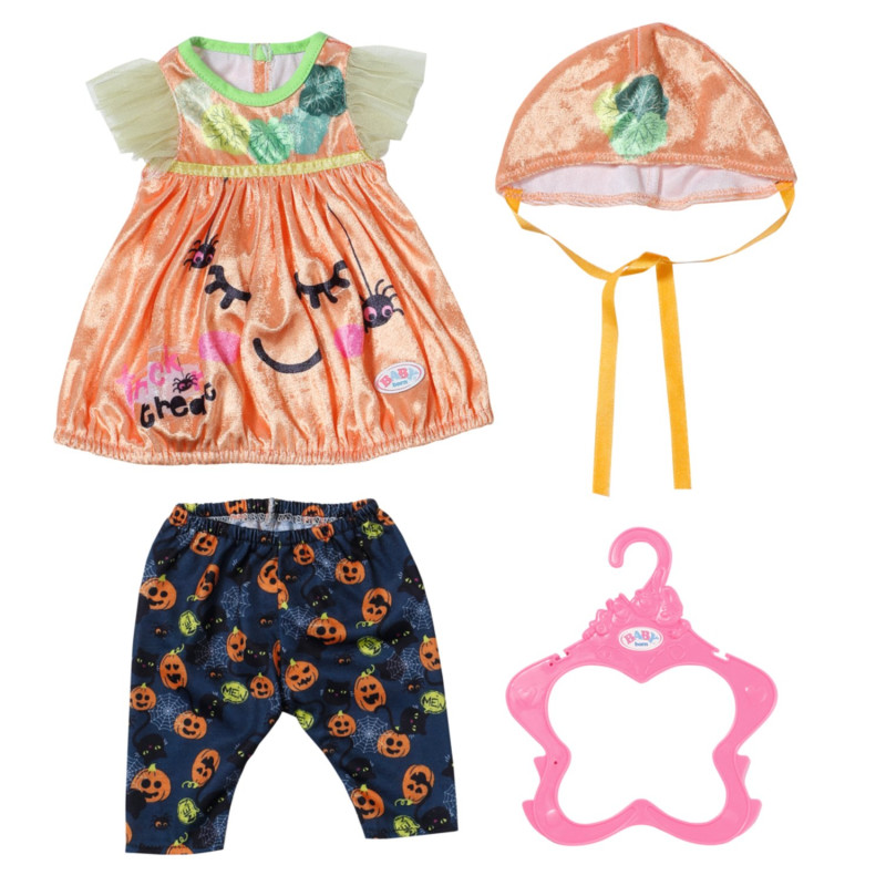 Set di vestiti zapf creation per bambola baby born abito zucca di