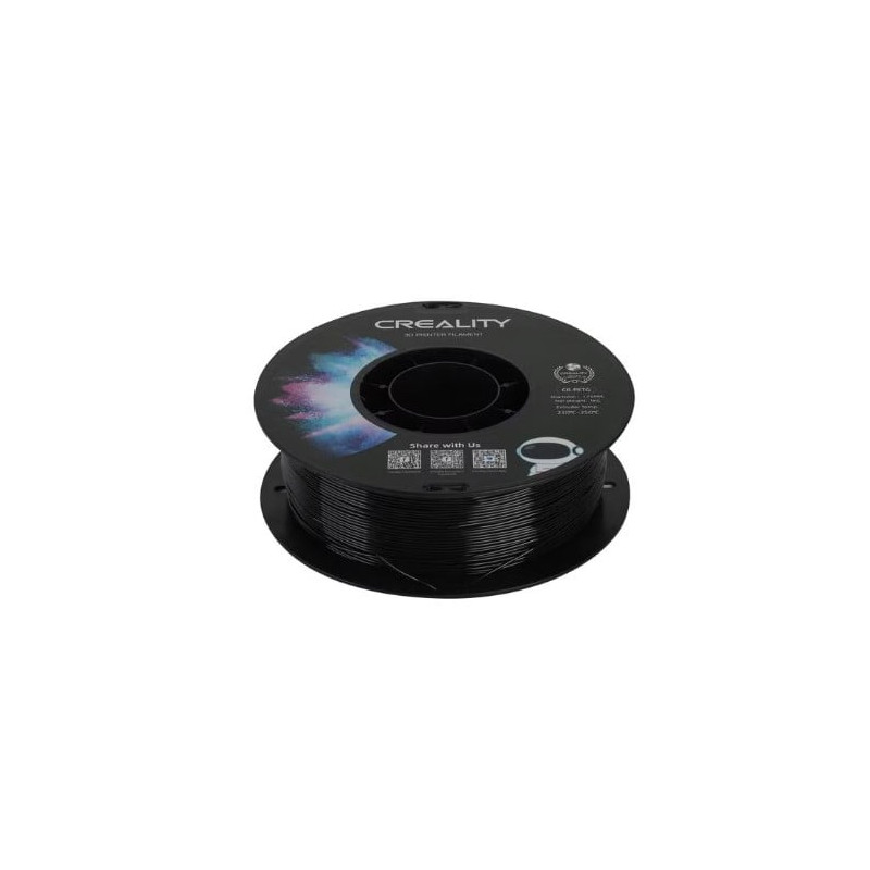 Filamento creality per stampante 3d petg 1.75mm 1kg nero [3301030035]