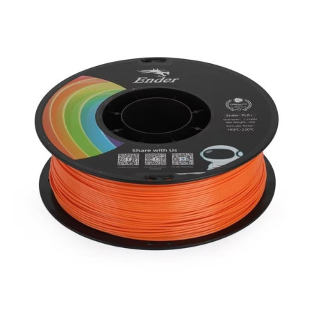 Filamento stampante 3d creality pla+ 1.75mm 1kg arancione [3301010307]