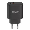 Alimentatore da rete savio la-06/b usb quick charge power delivery