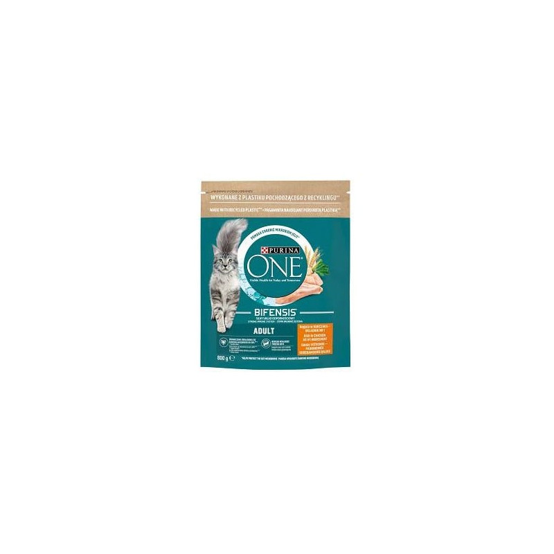 Cibo secco per gatto purina one con pollo 800g
