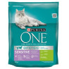 Cibo secco per gatto purina one sensibile al tacchino 800g
