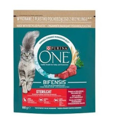 Cibo secco per gatto purina one sterilcat con manzo 800g