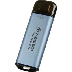 Ssd esterno transcend 1tb tipo c usb 10gbps blu [ts1tesd300c]