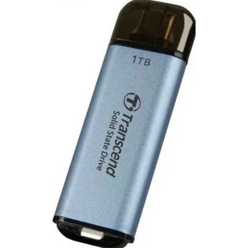 Ssd esterno transcend 1tb tipo c usb 10gbps blu [ts1tesd300c]