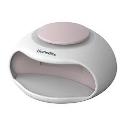 Asciugasmalto homedics per unghie 2in1 bianco/rosa [nd h100wh]