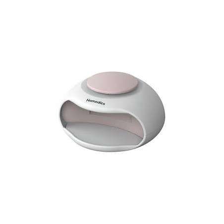 Asciugasmalto homedics per unghie 2in1 bianco/rosa [nd h100wh]