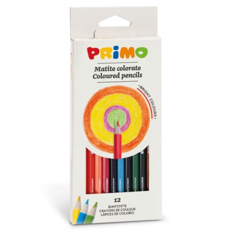 Matite primo colorate laccate 12 colori [5031mat12e]