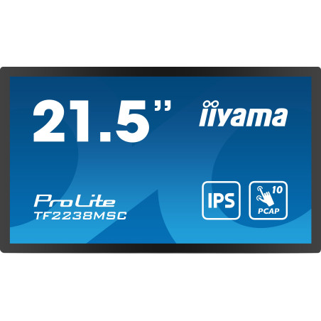 Monitor led 22' iiyama tf2238msc full hd 1920x1080p 5ms classe