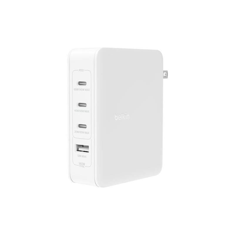 Alimentatore da rete belkin 140w 4porte gan 3xusb-c 1xusb-a
