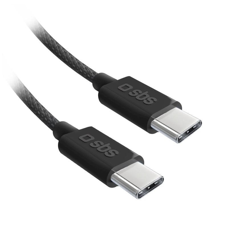 Cavo sbs ricarica rapida usb c 2.0/60w/1.5m nero