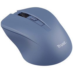 Mouse trust mydo selenzioso senza fili ottico 1800dpi blu [25041]