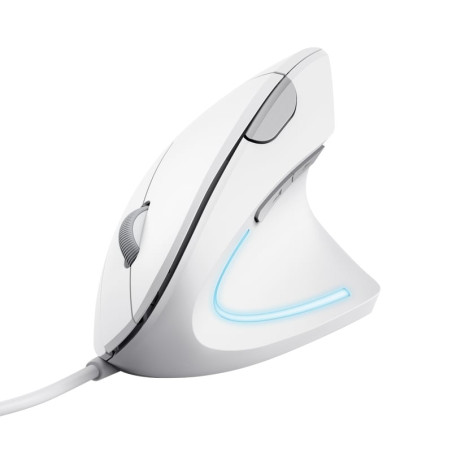 Mouse trust verto mano destra 1600 dpi bianco [25133]