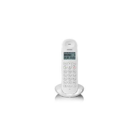 Telefono cordless brondi lotus big display 50mem sveglia id chiamate