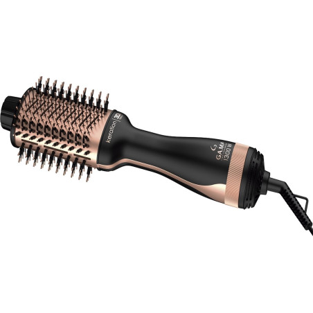 Spazzola per capelli gama professionale kerazione elegante 3d nero