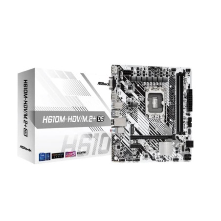 Scheda madre asrock h610m-hdv/m.2 intel h610 lga 1700 micro atx