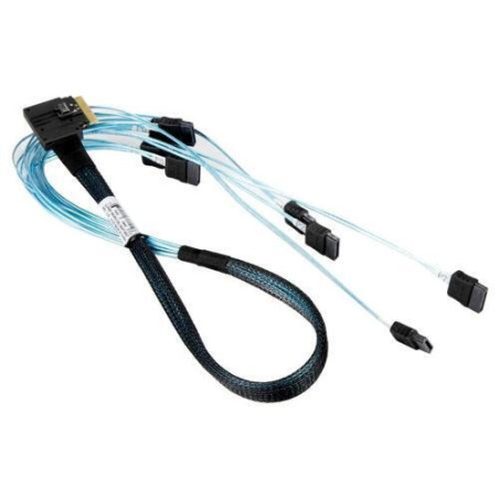Cavo supermicro slimline da x8str a 8xsata 70cm nero/blu [cbl-sast-1270-100]