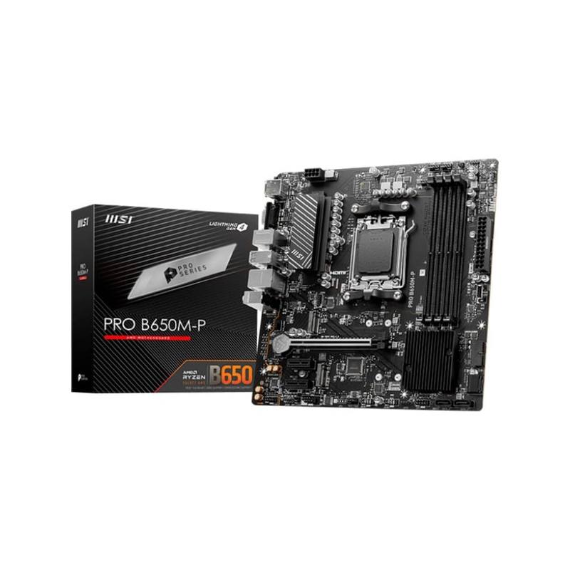 Scheda madre msi pro b650m-p am5 4xddr5 matx [kbmsiaa8b650u03]