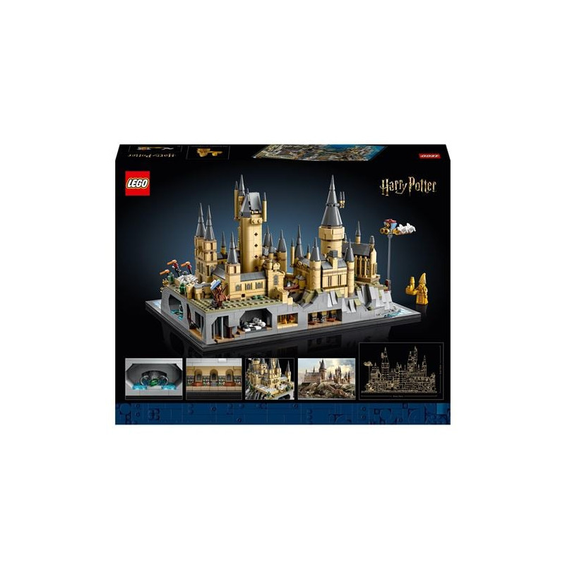 Set da costruzione lego harry potter castello di hogwarts con gel