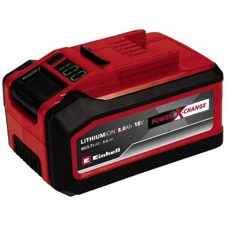 Batteria einhell power-x-change plus multi-ah 18v 5.0-8.0ah