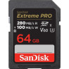 64gb scheda sdxc sandisk extreme pro 280/100mb/s classe 10 nero [sdsdxep-064g-gn4in]