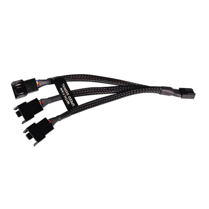 cavo sdoppiatore alphacool y-splitter 4 pin a 3x 4 pin pwm 15cm