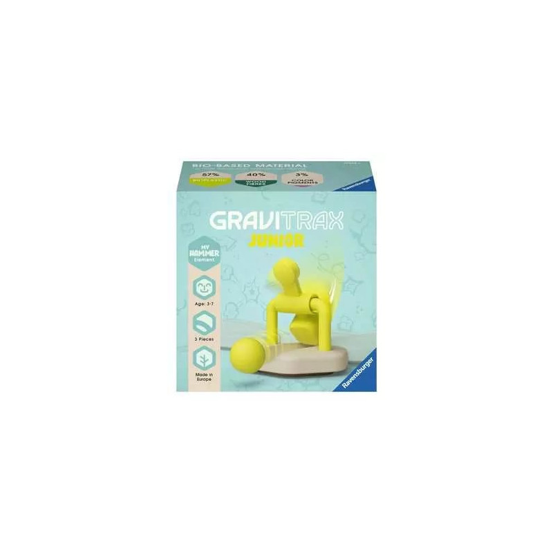Gioco per bambini ravensburger gravitrax junior element hammer giallo