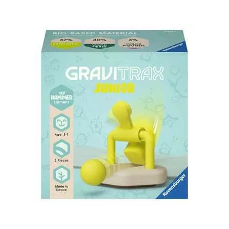Gioco per bambini ravensburger gravitrax junior element hammer giallo
