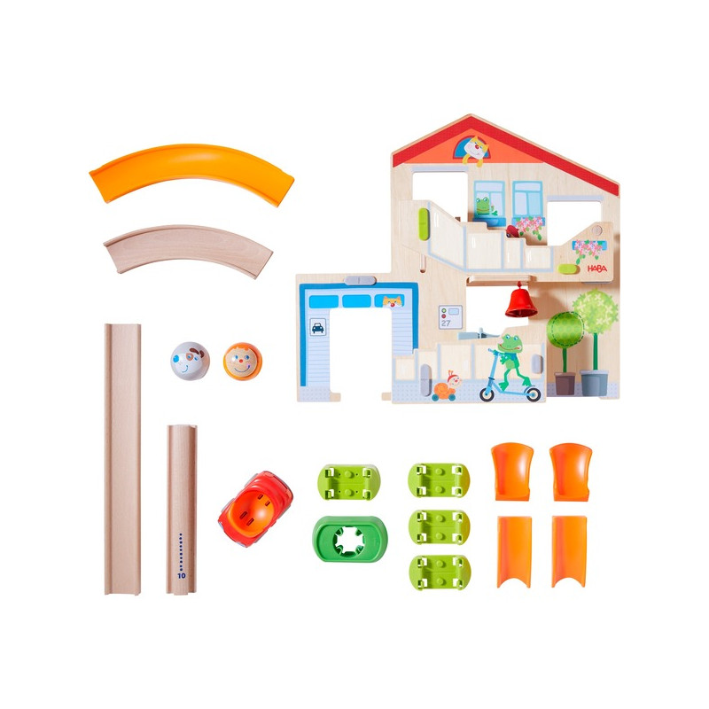 Pista per biglie haba multicolore [1307198001]