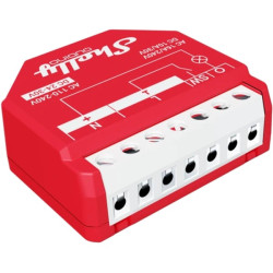 Interrutore rele' shelly wave 1 pm rosso [shelly_w_1pm]