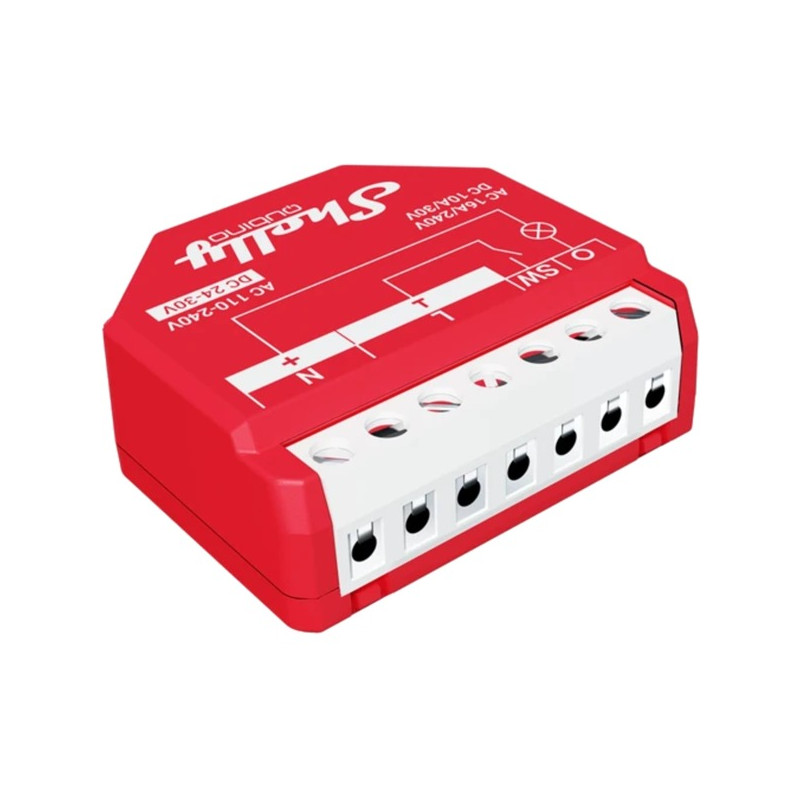 Interrutore rele' shelly wave 1 pm rosso [shelly_w_1pm]