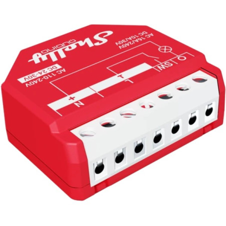 Interrutore rele' shelly wave 1 pm rosso [shelly_w_1pm]