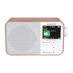 Radio portatile kenwood dab+ bluetooth con batteria interna rosa