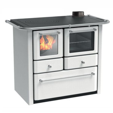 Cucina a legna lincar gaia 149av 7.4kw bianco [lclx014940xx0000-5s]