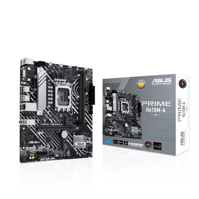 Scheda madre asus mb h610 prime h610m-a-csm lga1700/ddr5/dual