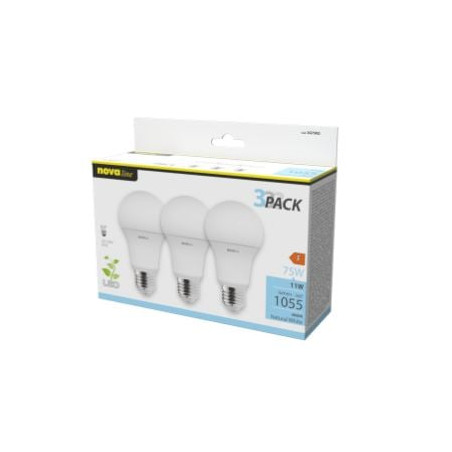 Lampadina led novaline 3g75n2 e27 11w 3pz [3g75n2]