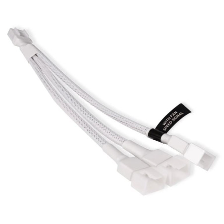 Cavo alphacool splitter a y 4 pin 3x pwm 4 pin 15cm bianco