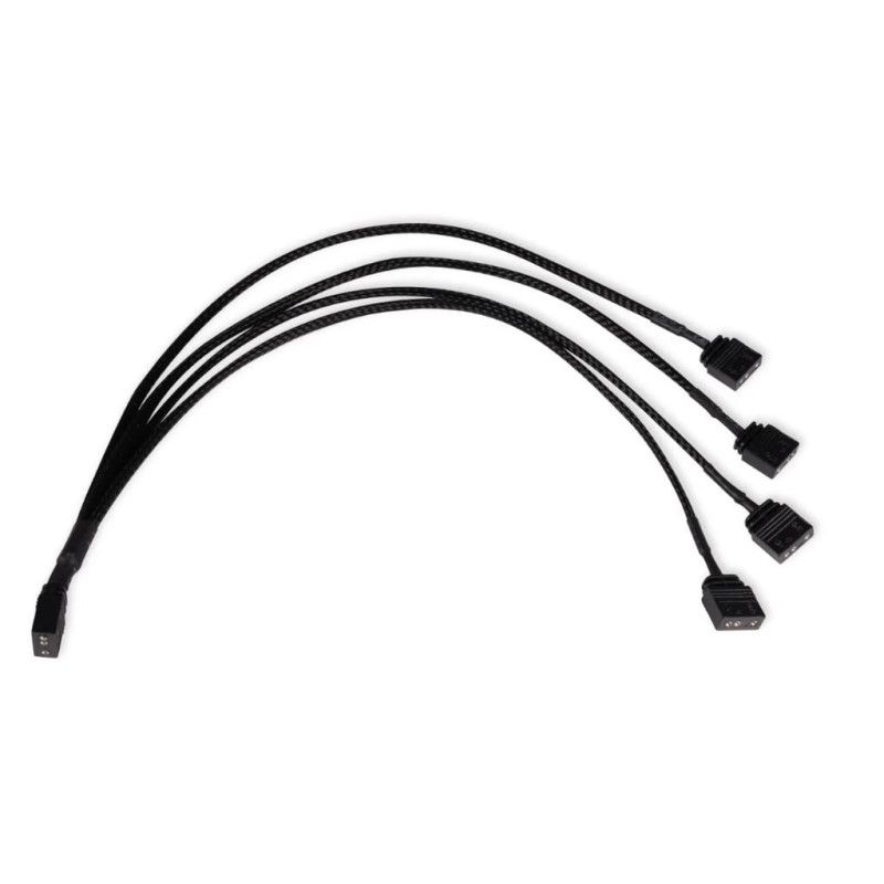 Cavo alphacool splitter y argb 3pin 4x 3pin 30cm nero